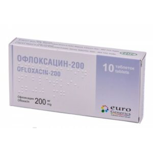 Ofloxacin 200mg 10 tablets